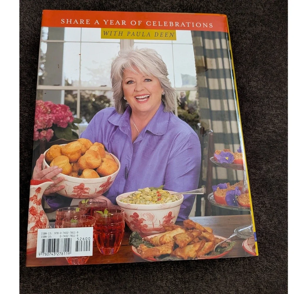 Paula Deen Celebrates! Hardcover Cookbook 2006 Southern Recipes Holidays Events